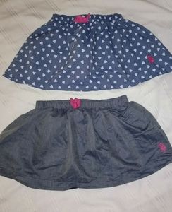 TWO U.S. Polo Assn. Skorts | Girl's Size 2T
